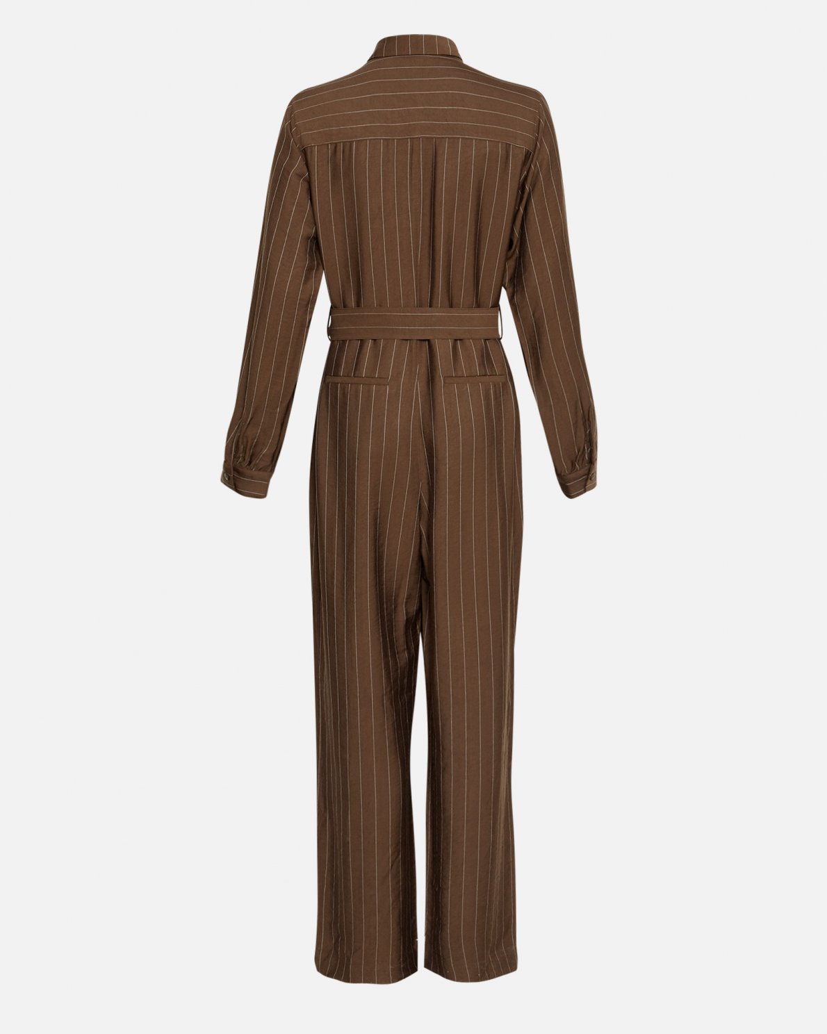 MSCH Haura Striped Jumpsuit in Cocoa