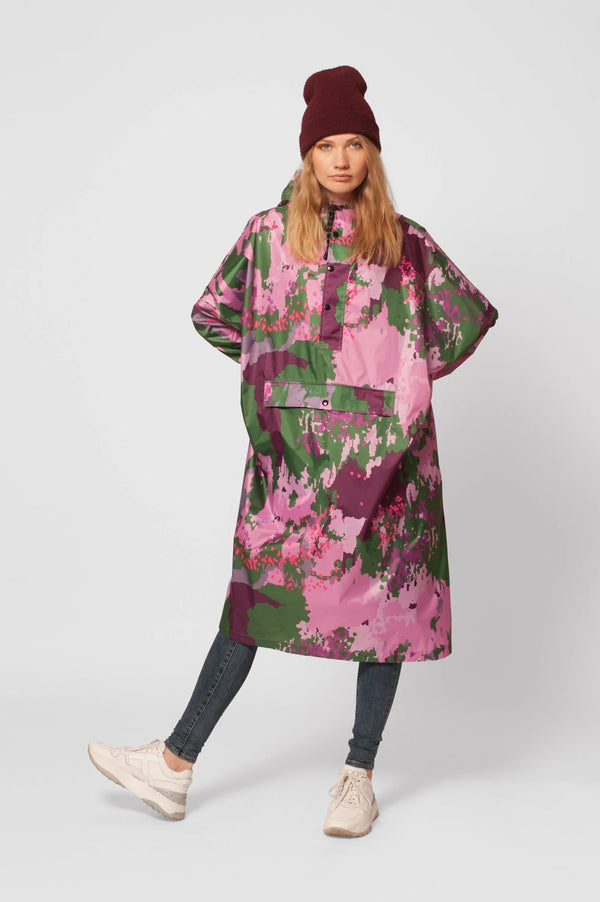 Rainkiss Classic Digi Spring Camo Waterproof Poncho with Built in Carry Pouch (One Size)