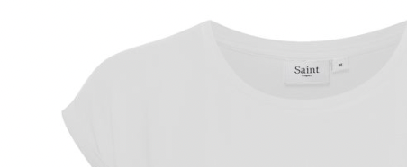 Saint Tropez Bright White Adelia Organic Cotton Short Sleeved T-Shirt