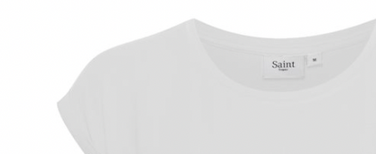 Saint Tropez Bright White Adelia Organic Cotton Short Sleeved T-Shirt