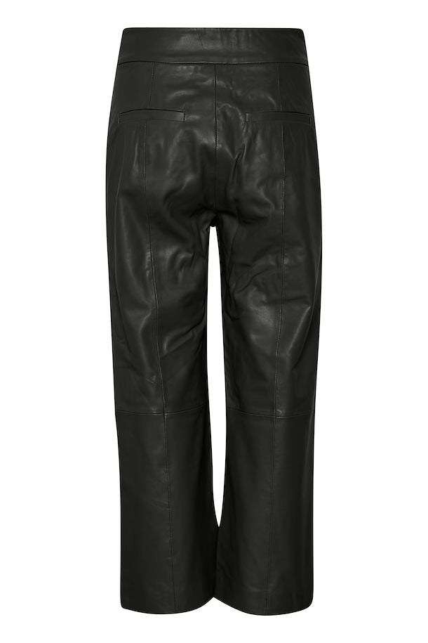 InWear Karleen IW Leather Long Black Cullotte