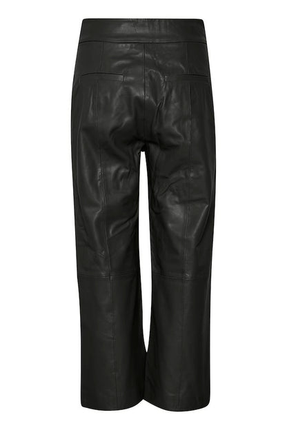 InWear Karleen IW Leather Long Black Cullotte