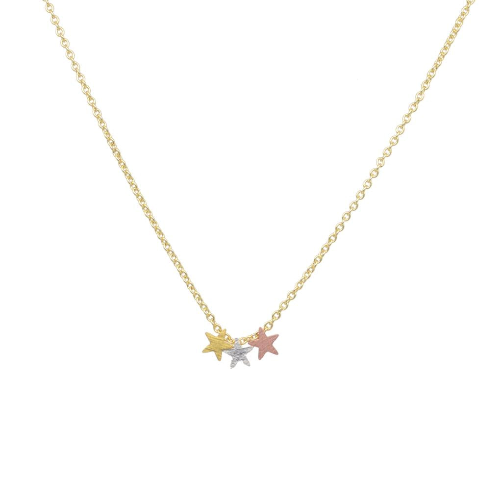 Multi Star Necklace - Gold